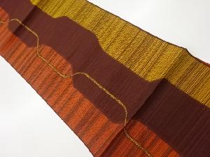 よろけ縞模様織出し名古屋帯